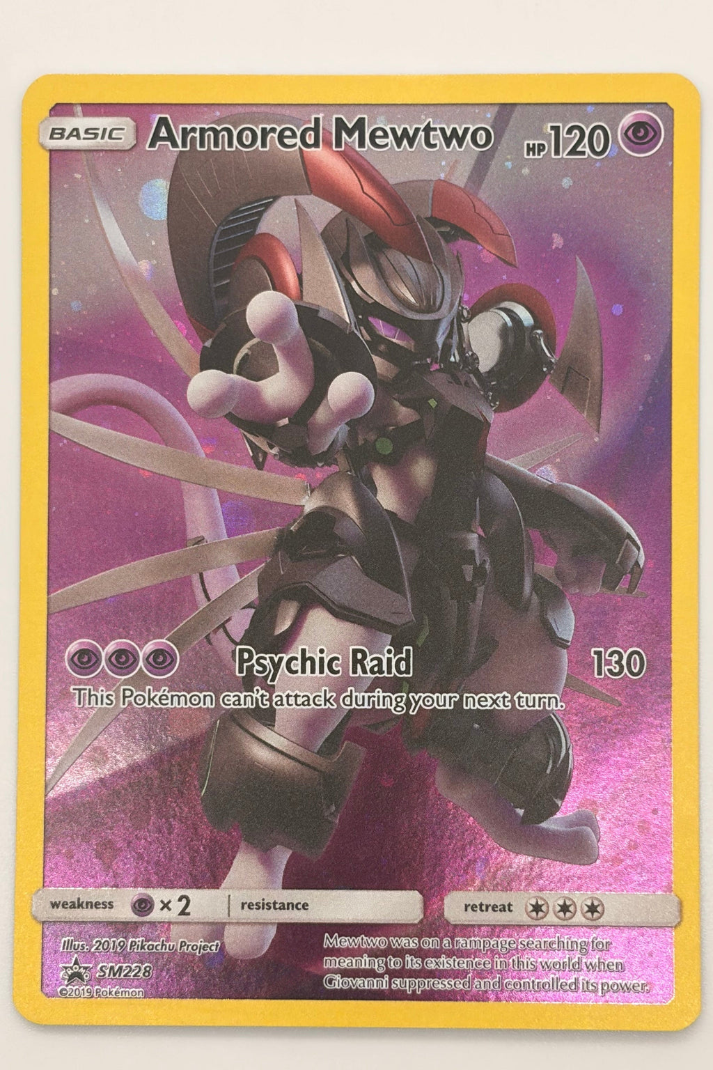 Armored Mewtwo SM228 Sun & Moon Promo NM