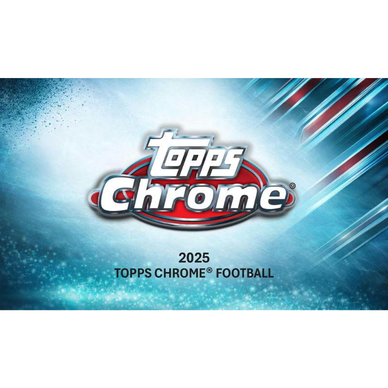 2025 Topps Chrome Football Jumbo Hobby 8 Box Case